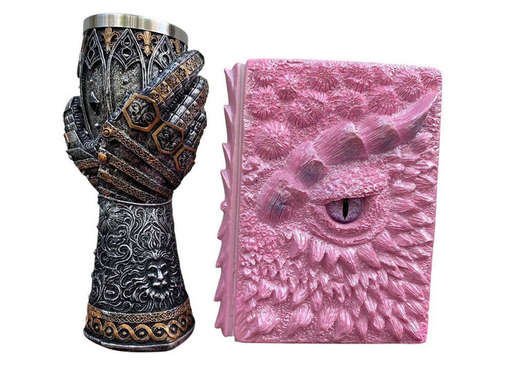 Подарочный набор Бокал 3 Рука с Левом и Блокнот 3 «Дракон Единорога» Київ - зображення 3