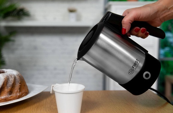 Електрочайник First FA-5425-4 0.6 л серебристый Київ - зображення 6