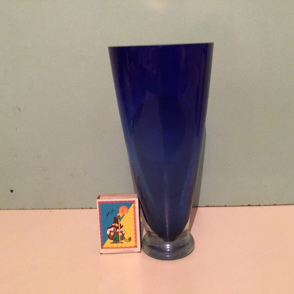 Синий кобальт блюдце, бокал, салатница ваза фруктовница Киев - изображение 6