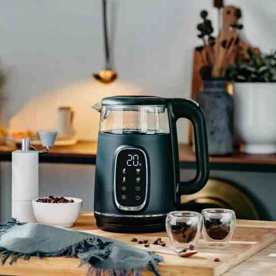 Электрочайник Adler AD 1305 black silver 1.7 л черный с серебристым Київ