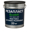 Мастика РЕЗАПЛАСТ Ecobit покрівельна для швів гумово-битумна ТУ 21-27-105-83 20 кг Днепр