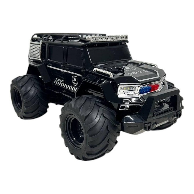 Машинка на пульті управління амфібія поліцейський джип зі фарами, що світяться Одесса - изображение 6