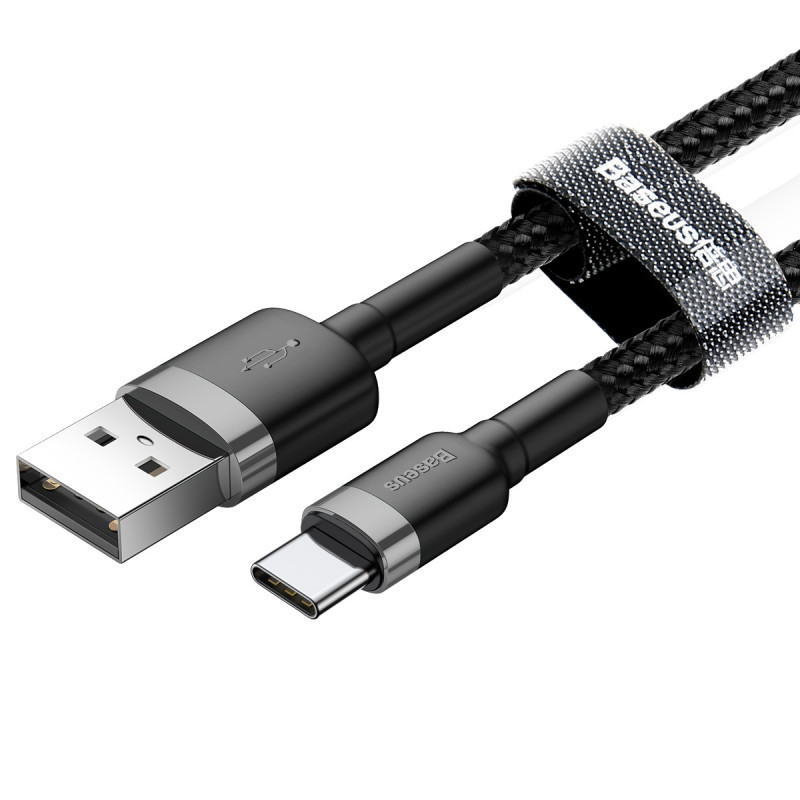 Дата кабель Baseus Cafule USB to Type-C Cable 3A (0.5m) (CATKLF-A) Херсон - зображення 3