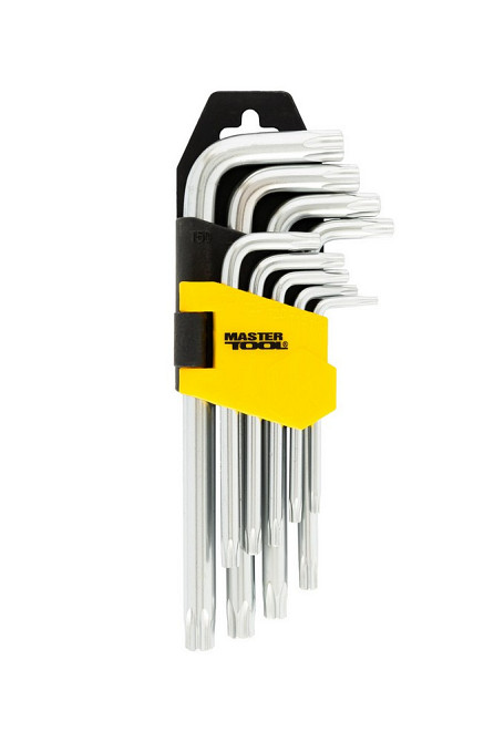 Ключи TORX MASTERTOOL CrV Т10/Т50 55/133 мм набор 9 шт 75-0960 Харьков - изображение 2