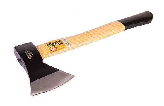 Топор MASTERTOOL 1000 г HRC 50 рукоятка из дерева с полимерной защитой 480 мм 05-0130 Харків