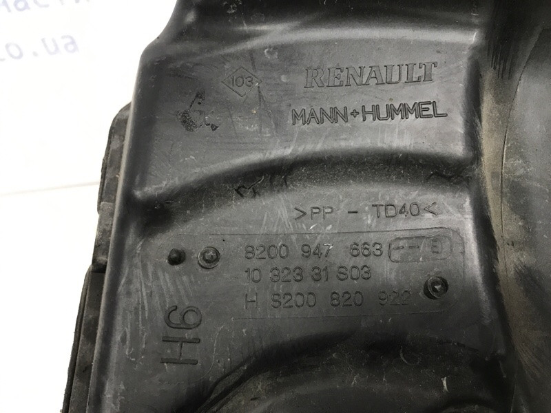 Корпус воздушного фильтра Renault Megane 2009-2016 8200947663 (Арт. 53933) Київ - зображення 5