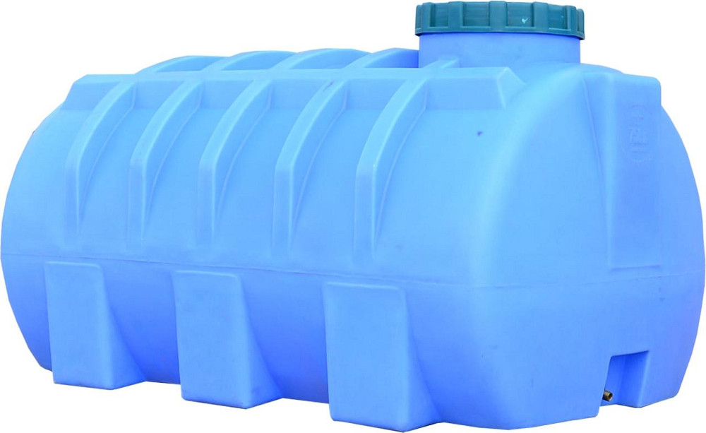 Емкость 750 л горизонтальная ГО ПБ голубая Київ - зображення 1