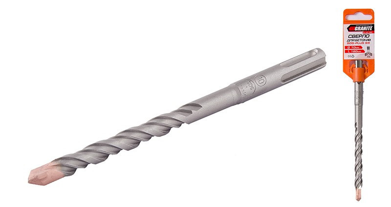 Сверло для бетона GRANITE SDS-PLUS S4 10х160 мм 0-10-160 Харків - зображення 1