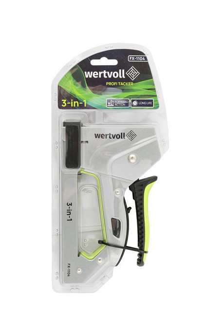 Степлер рессорный WERTVOLL 3-В-1 скоба R53 4-14мм/шпилька 14 мм/гвоздь 14 мм корпус металл/эргоном T Харків - зображення 5