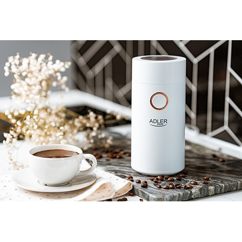 Кофемолка электрическая Adler AD-4446-wg 150 Вт белая Киев - изображение 8