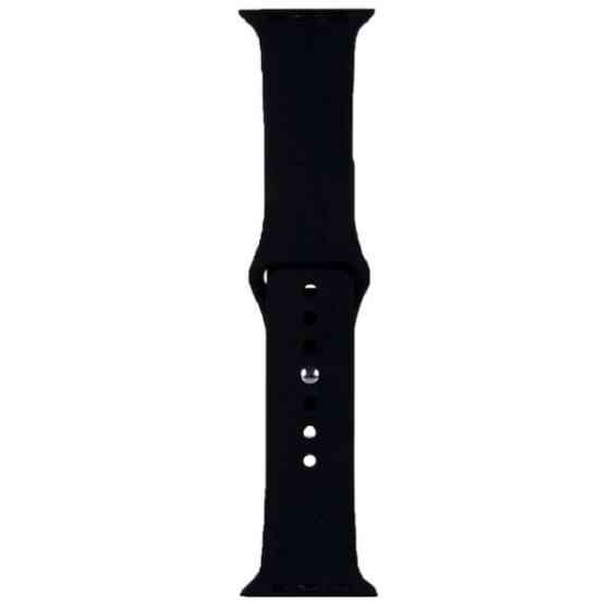DM Ремінець Silicone для Apple Watch 38/40/41 mm Black (Код товару:29446) Харків