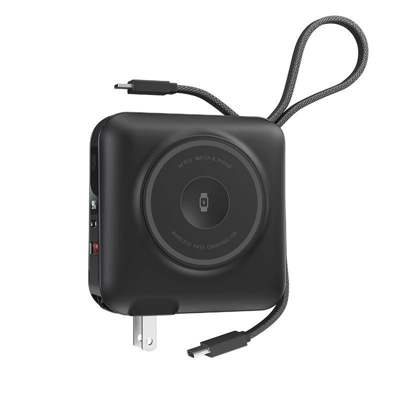 Портативное ЗУ Power Bank WIWU Wi-P051 6 in 1 PD45W с БЗУ+iWatch 15000 mAh Херсон - зображення 3