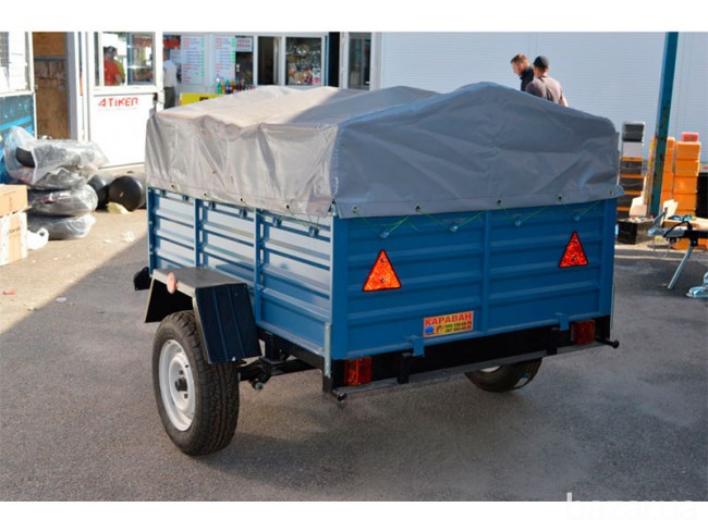 Тент на легковий причіп Караван 2,00 х 1,30 ПВХ Єврофура Баришівка - зображення 1