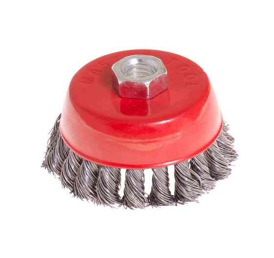 Щетка торцевая MASTERTOOL из плетеной проволоки Ø 85 мм М14 19-7008 Харьков