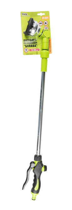 Пистолет для полива MASTERTOOL JET LINE 10 режимов телескопическая штанга 710-1060 мм TPR покрытие 9 Харків - зображення 8