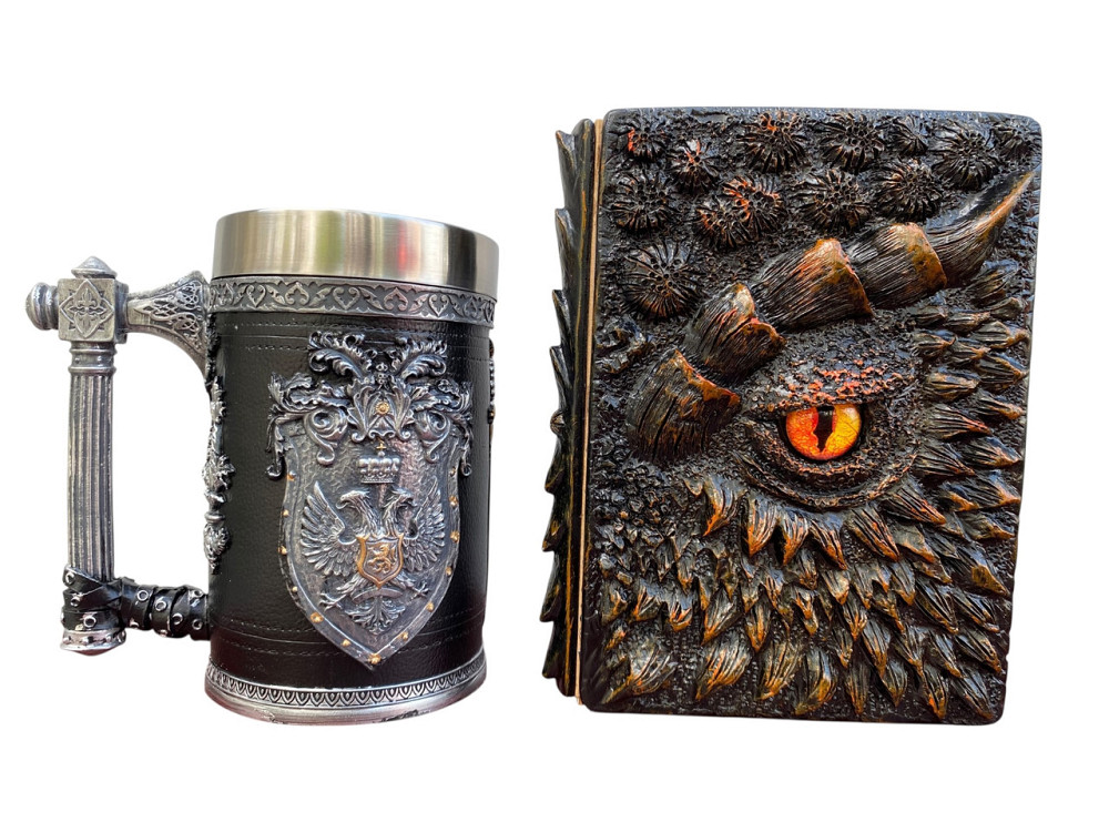 Подарочный набор Кружка 3 Щит и Корона и Блокнот 3 «Жар Сердца Дракона» Київ - зображення 3