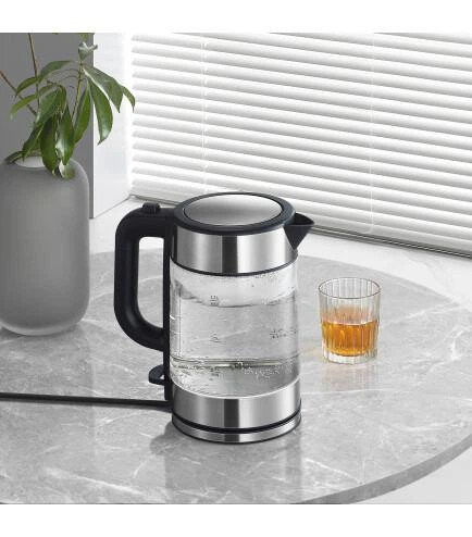 Электрочайник Xiaomi Electric Glass Kettle MJDSH05FD/BHR7423EU 1.7 л серебристый Київ - зображення 10