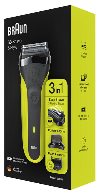 Электробритва Braun Series 3 6587832 зеленая Киев - изображение 10