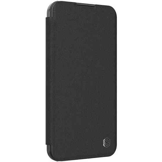 Кожаный чехол-книжка Nillkin Qin Prop Plain Camshield для Apple iPhone 16 Pro (6.3") Херсон