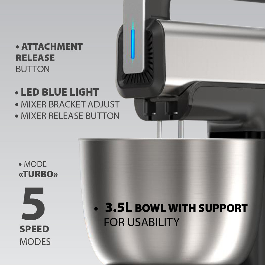 Миксер стационарный Maestro MR-551 400-600 Вт черный Киев - изображение 3