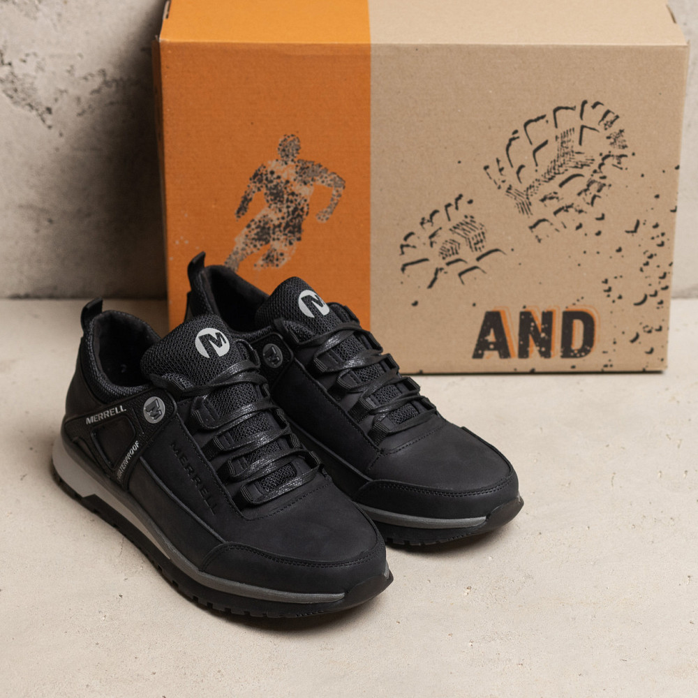 Мужские кожаные кроссовки Performance footwear Black Киев - изображение 5