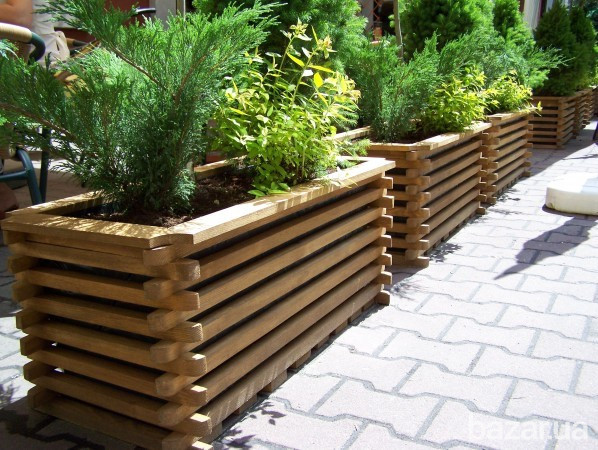 Кашпо из дерева для цветов, овощей и фруктов. Кашпо з дерева. Киев - изображение 8