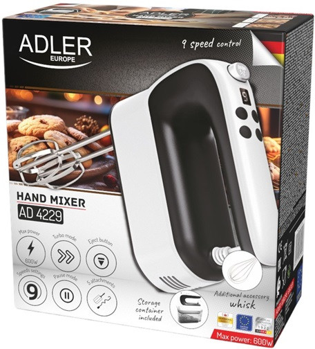 Миксер ручной Adler AD 4229 600 Вт белый Киев - изображение 10