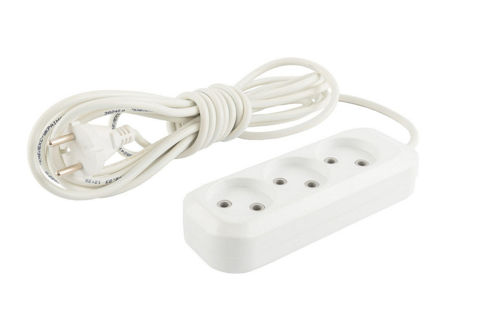 Удлинитель ГОСПОДАР 3 р 5 м 2х1.0 мм² 10 А 250 V 94-0056 Харків - зображення 1