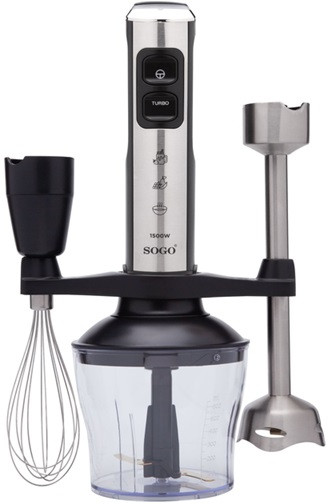 Блендер погружной SOGO SS-14480 1500 Вт серебристый Киев - изображение 3