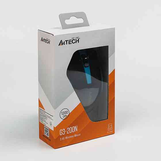 Мышь компьютерная безпроводная A4Tech G3-200N Blue синяя Київ