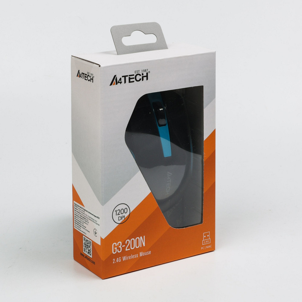 Мышь компьютерная безпроводная A4Tech G3-200N Blue синяя Київ - зображення 4