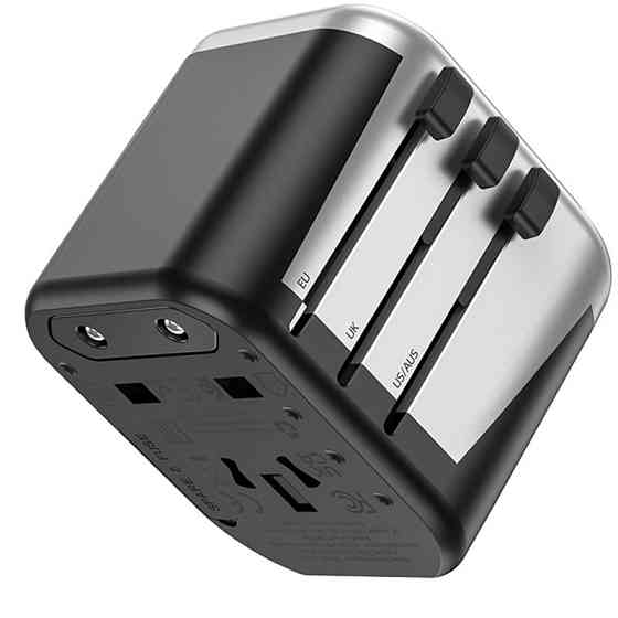 Сетевой универсальный переходник Hoco AC5 Level 2USB+Socket Херсон