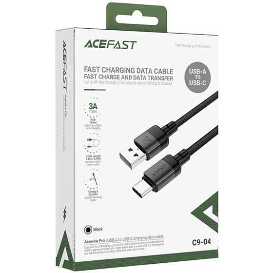 Дата кабель Acefast C9-04 USB to Type-C 3A (1.2m) Херсон