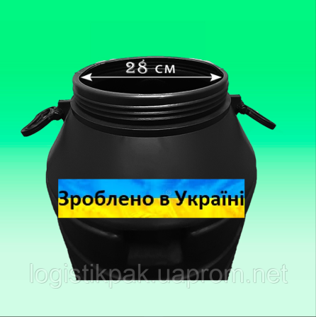 Бочка пластиковая техническая|черная|бидон|60л Харків - зображення 5