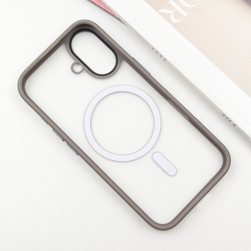 TPU+PC чехол Metal Buttons with Magnetic Fit для Apple iPhone 16 (6.1") Херсон - зображення 3