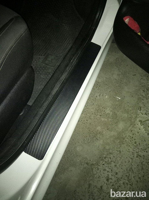 Наклейки на пороги авто 4 штуки Бориспіль - зображення 4