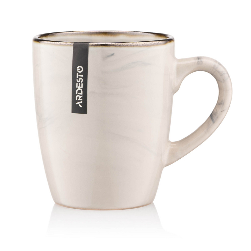 Кухоль Ardesto Marmo AR-2939-MRB 360 мл бежевий Киев - изображение 1