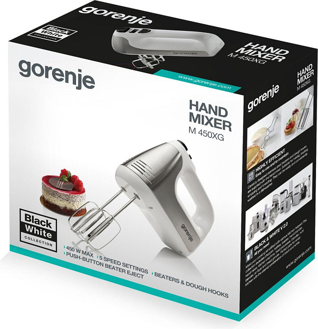 Миксер ручной Gorenje M450XG 400 Вт белый Київ - зображення 7