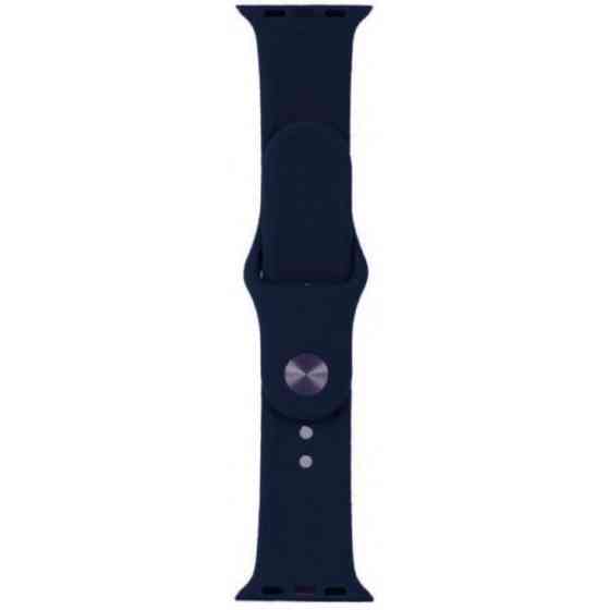 DM Ремінець Silicone для Apple Watch 38/40/41 mm Midnight Blue (Код товару:29445) Харків