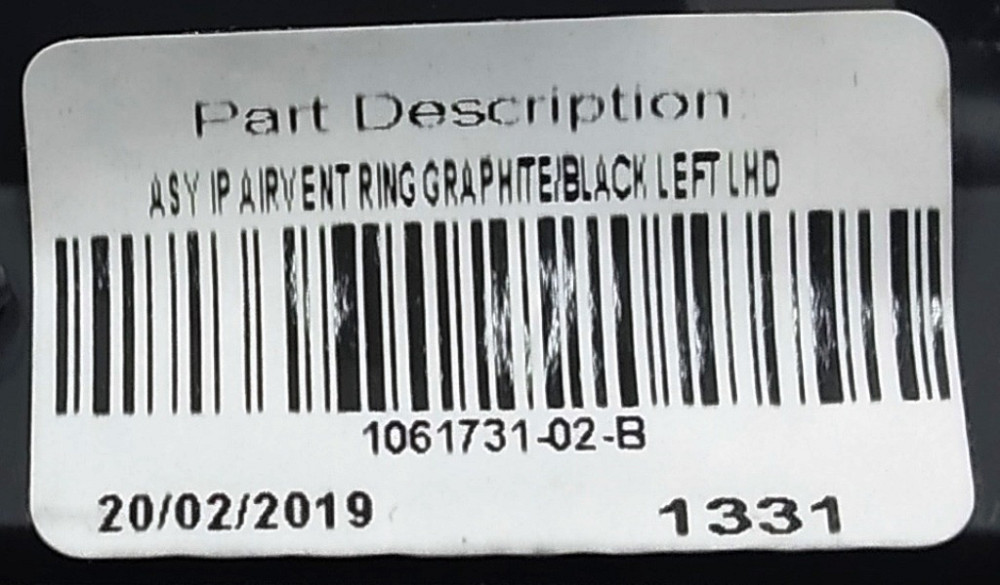 Накладка воздуховода центральной панели GRAPH/BLK (водительская левая) Tesla model X, model S REST 1 Київ - зображення 4