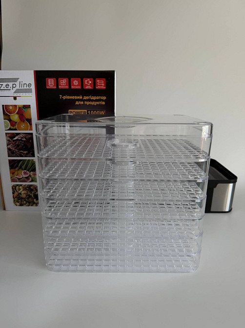 Сушилка для продуктов 7 ярусов Zepline ZP-00349 1000 Вт серебристая Київ - зображення 5