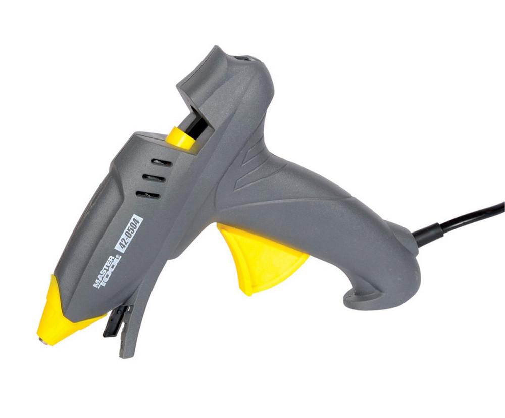 Пистолет клеевой MASTERTOOL Ø 11.2 мм 100 Вт/220 В/50 Гц 16 г/мин "Капля-Стоп" 42-0504 Харків - зображення 1