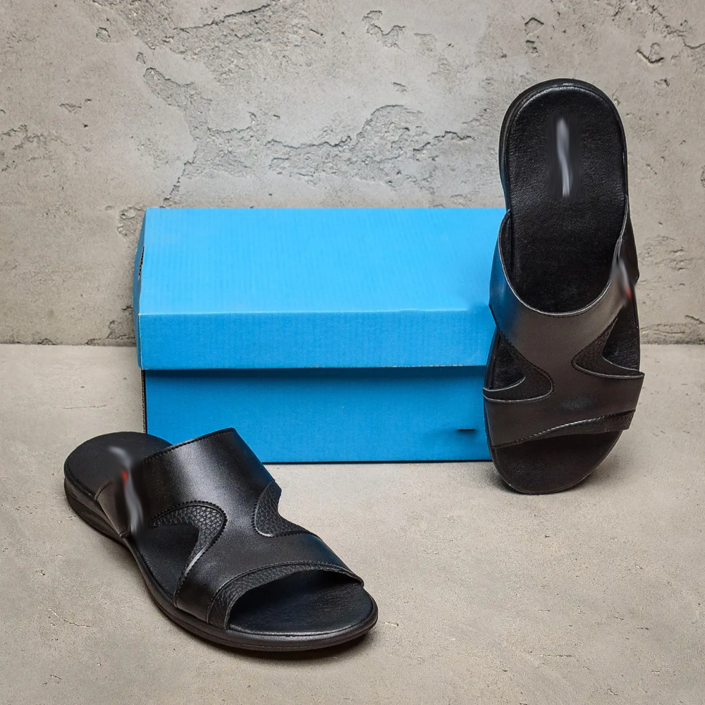 Мужские кожаные  летние шлепанцы-сланцы Київ - зображення 6