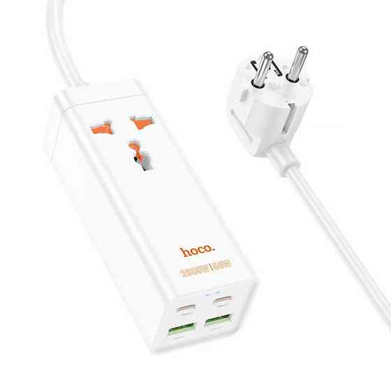 Удлинитель Hoco AC10A Talent PD65W+QC3.0 (2USB-A/2C/1xSocket) (1.5m) Херсон