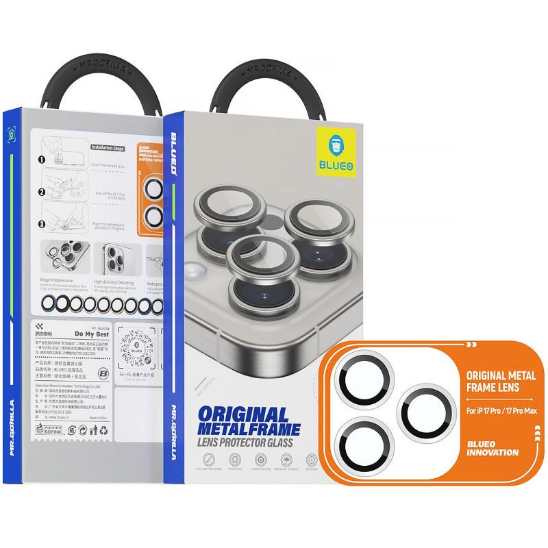 Защитное стекло BlueO Metal на камеру для Apple iPhone 17 Pro / 17 Pro Max Херсон - зображення 4