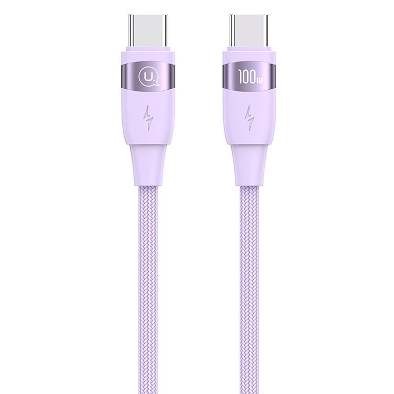 Дата кабель Usams US-SJ633 U85 Type-C to Type-C 100W (2m) Херсон - зображення 1