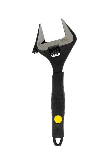 Ключ разводной MASTERTOOL 200 мм 0-38 мм тонкие губки CrV рукоятка с TPR накладкой 76-0322 Харьков - изображение 2