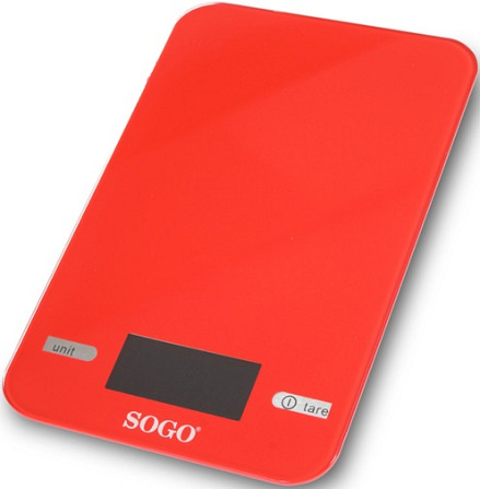 Весы кухонные SOGO SS-3960R 5 кг красные Київ - зображення 3