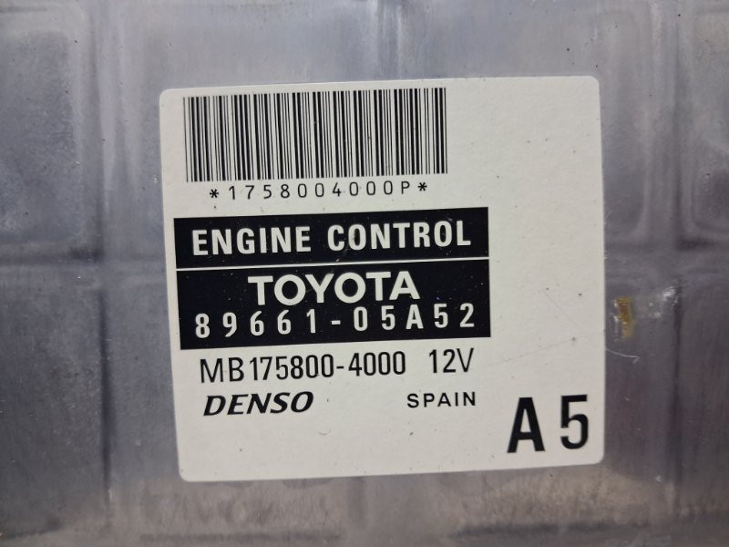 Блок управления двигателем Toyota Avensis 2002-2010 8966105A52 (Арт. 78426) Київ - зображення 4