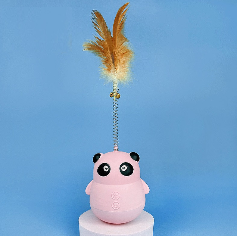 Іграшка годівниця для котів Панда 10809 8.5х25 см рожева Киев - изображение 1